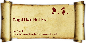 Magdika Helka névjegykártya